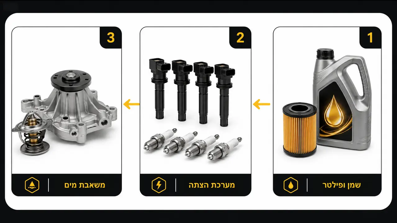 מה חובה להחליף לפני התקנת מנוע משומש