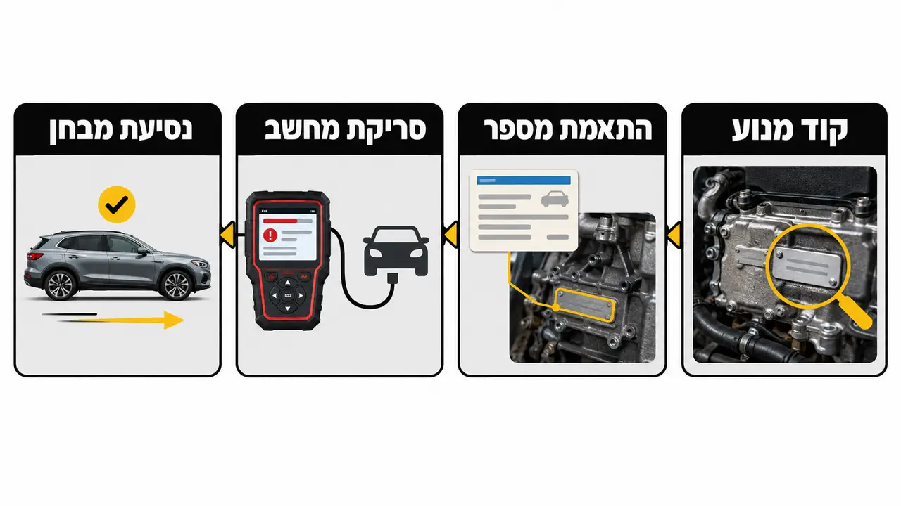 איך מוודאים שהמנוע שהותקן תואם